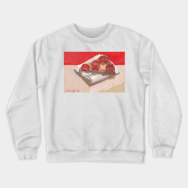 Pepperoni Slice Crewneck Sweatshirt by TheMainloop